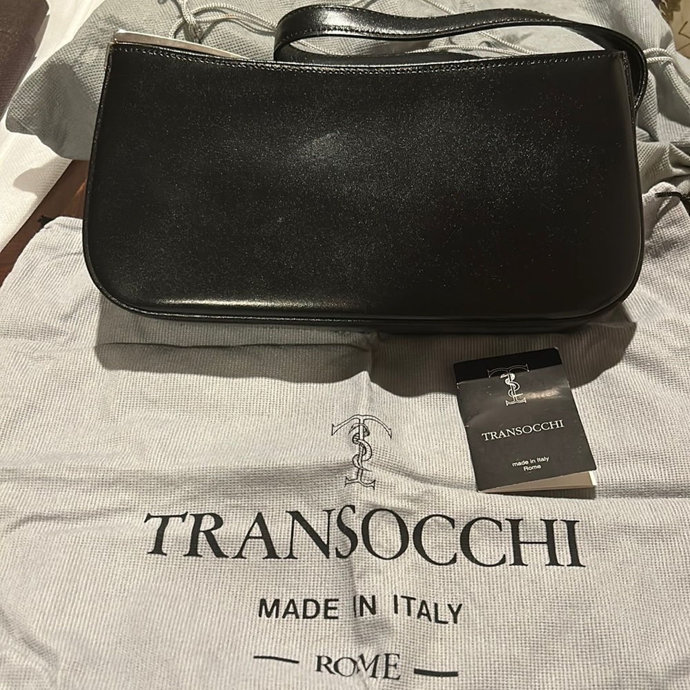 Vintage Transocchi Leather Shoulder Bag NWOT